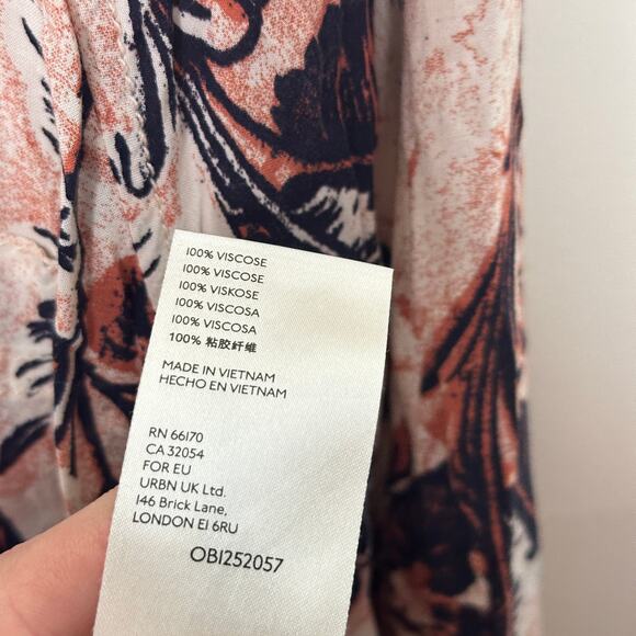 FREE PEOPLE We The Free It's A Vibe Button Down Top Tunic Sz M {3Y51} - Picture 6 of 6